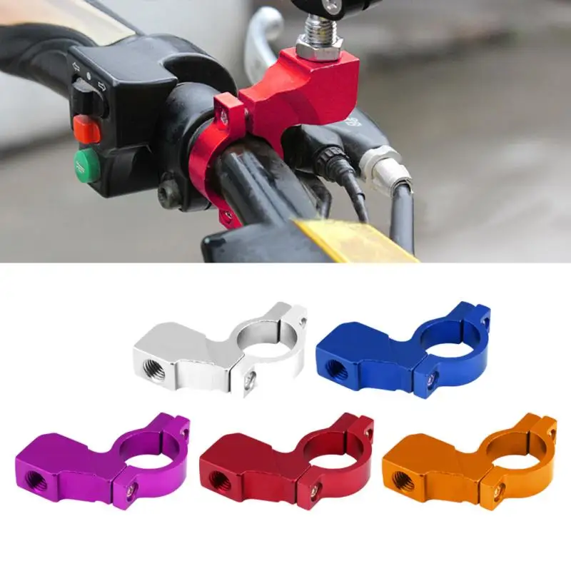 

5 Colors Universal 22mm Handlebar Motorcycle Bike ATV Rear View Mirror Bracket Mount Adapter Holder Clamp Screw Aluminum