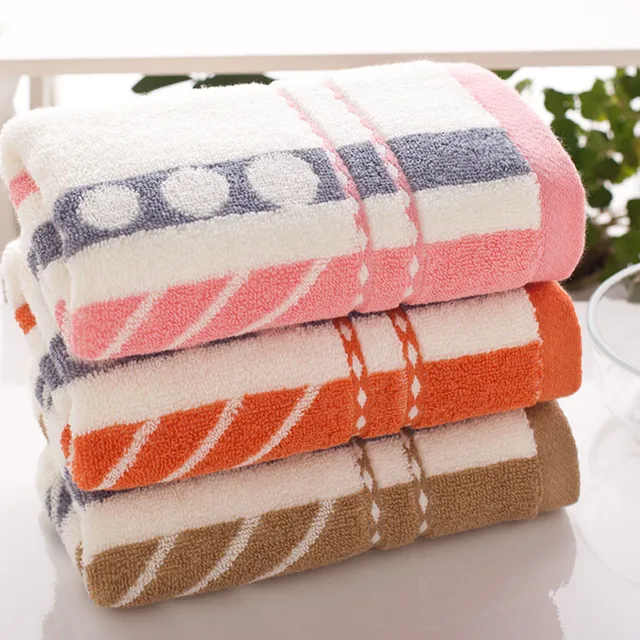 3PCS*LOT New Fashion 3 Colors Genuine Face Hand Towel High Quality 34cm*74cm 100% Pure Cotton Brand Bath Towel Set wholesale