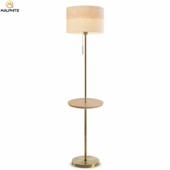 

Nordic Modern minimalist standing floor lamp For Living room Bedroom Wooden table luminaire stand light Home Decor standing lamp
