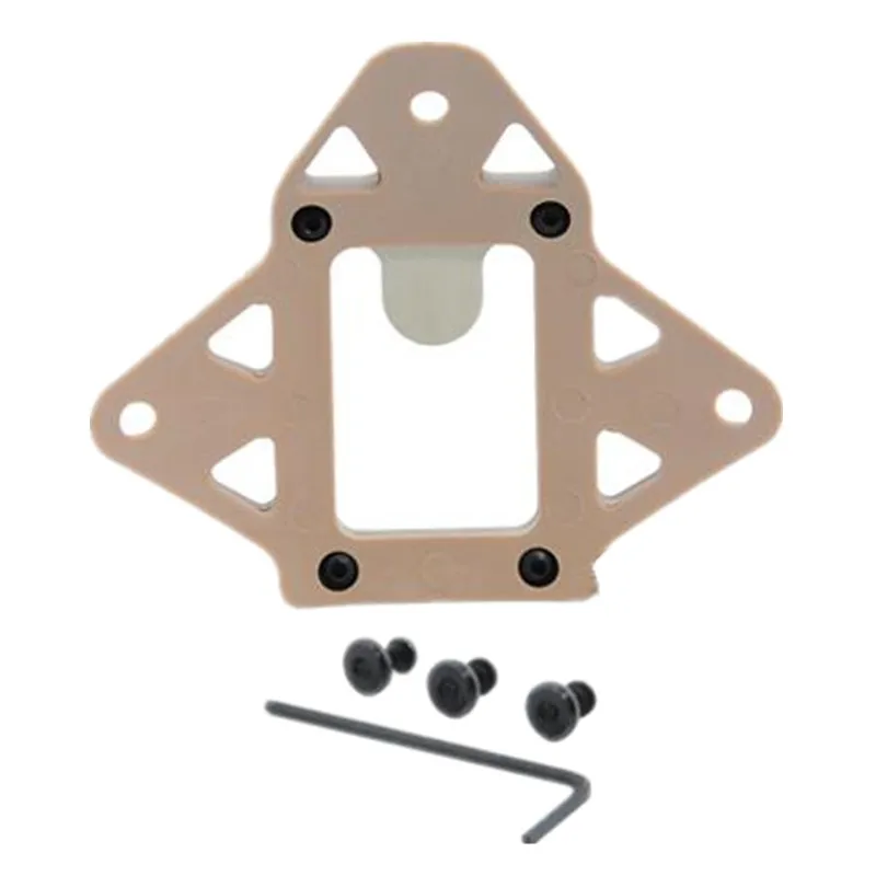tactical helmet Wilcox 3 Hole aluminum Shroud PN for NVG mount cycling helmet Black DE FG2 (1)