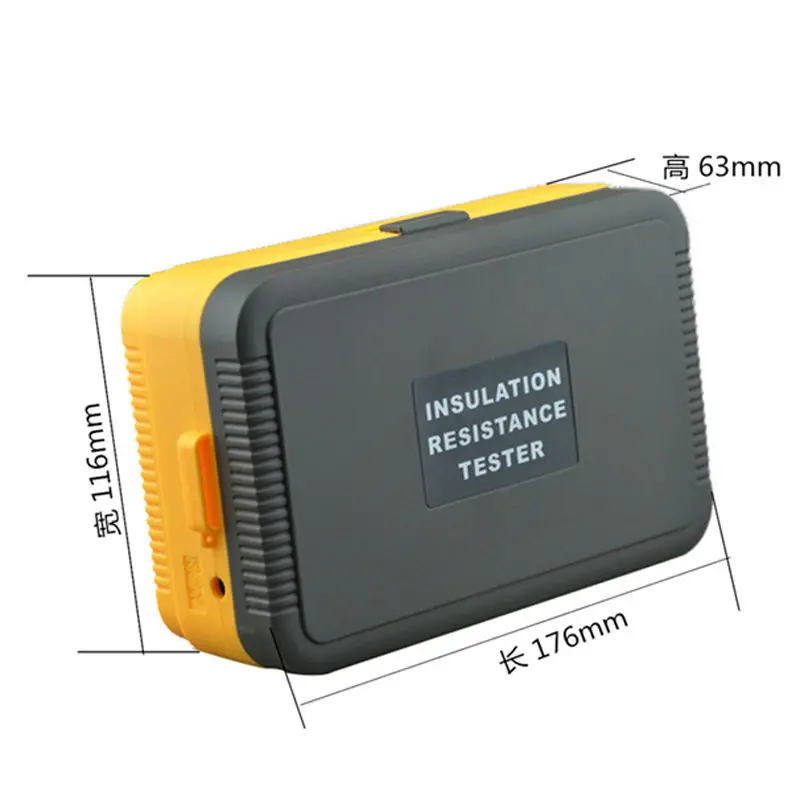 VC60B+ цифровой тестер сопротивления изоляции VICI Megger MegOhm метр 250V 500V 1000V Входная сигнализация высокого напряжения и короткого замыкания