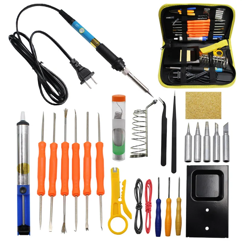 

25 in 1 60W Adjustable Electric Temperature Welding Soldering Iron Tool Kit PAK55