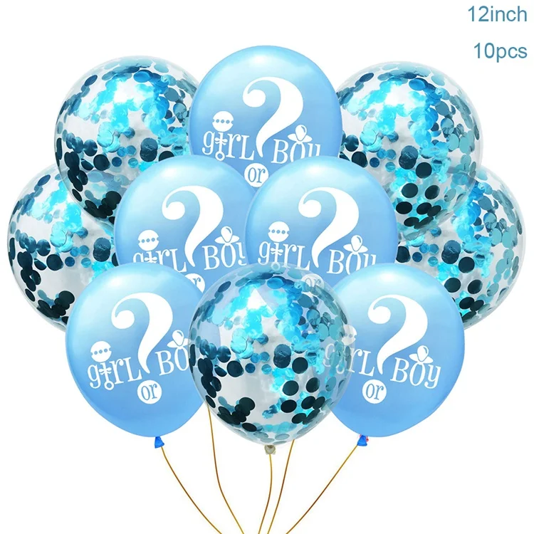Йориу его мальчик вечерние латексные конфетти для воздушного шара 1-й День рождения украшения для детской вечеринки - Цвет: Balloons Set