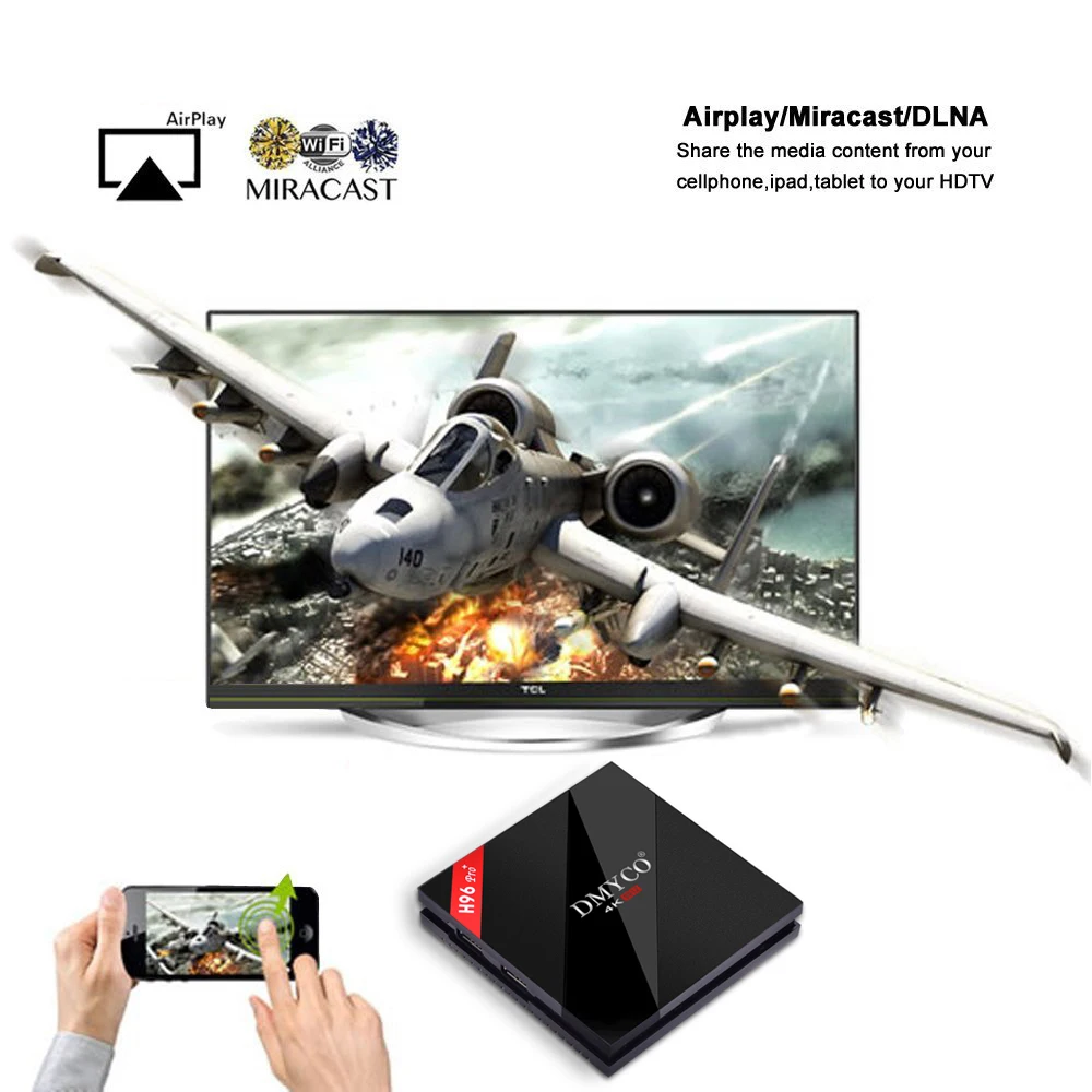 H96PRO+ android6.0 s912 3gb 32gb dlnaDMYCO