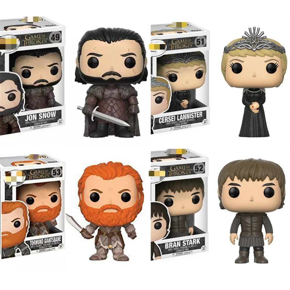 Игра престолов Funkos Pops фигурку queen Серсея JonSnow Tormund Бран Старк модель ручной работы