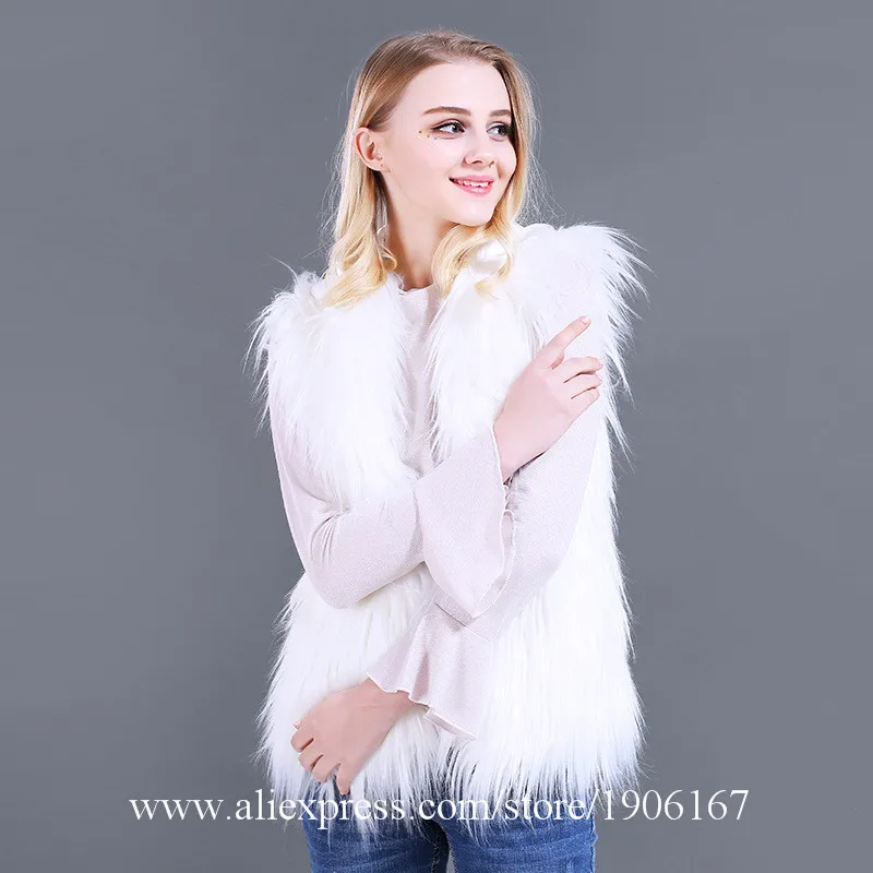 LED Vest Glowing Hooded Fur Vest Night Club Dance Performance Glowing Clothes Music Festival Clothing2