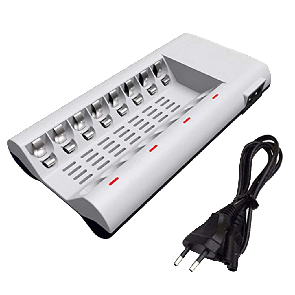 

8 Slots Battery Charger AA/AAA Ni-Cd Ni-Mh Battery Charging DC 1.2V 150mAh/130mAh Rechargeable Batteries Charger