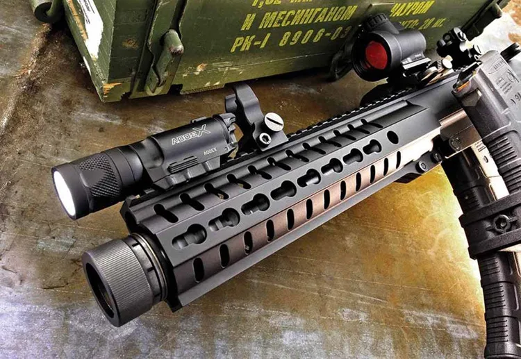 Lúmen com Trilho Elemento Airsoft Surefir Ultra Arma Lanterna Pistola Softair X300u Fashlight 370 Picatinny Preto X300 18 Luzes de armas