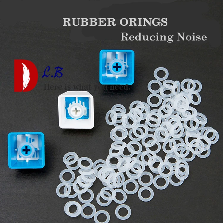 Cherry MX Keycap Rubber O-Ring Switch Dampeners 40A-R Blue 125pcs
