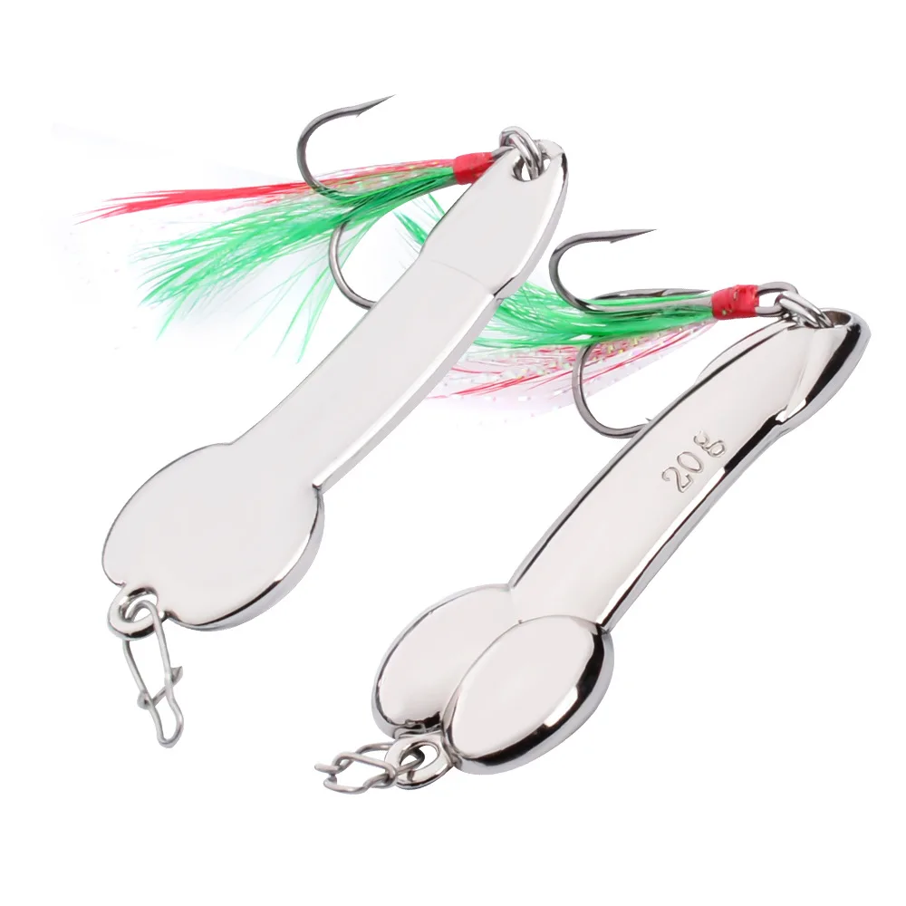

2pcs Fishing Lure Spinnerbait,Bass Trout Salmon Hard Metal Spinner Baits