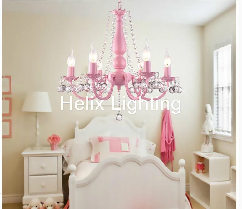 Decorative D57cm Pinky Lovely children's bedroom chandelier/ American