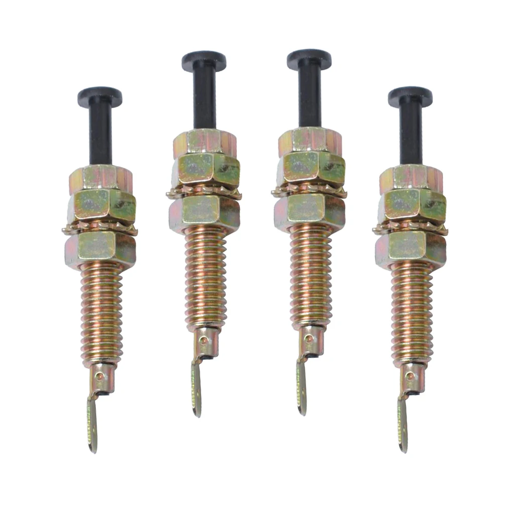 4pcs Universal Car Truck Door Trunk Alarm Light Hood Jamb Pin Switch Bonnet Length: 70mm / 2.75