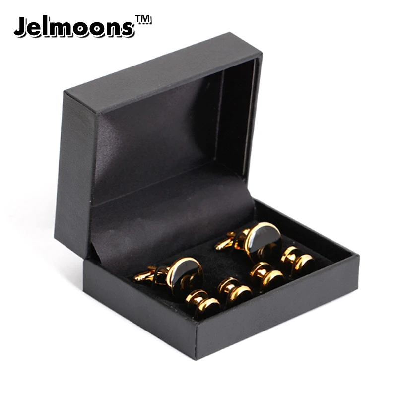 

Gift Box Silver Gold Buttons and studs for men Cufflinks and studs