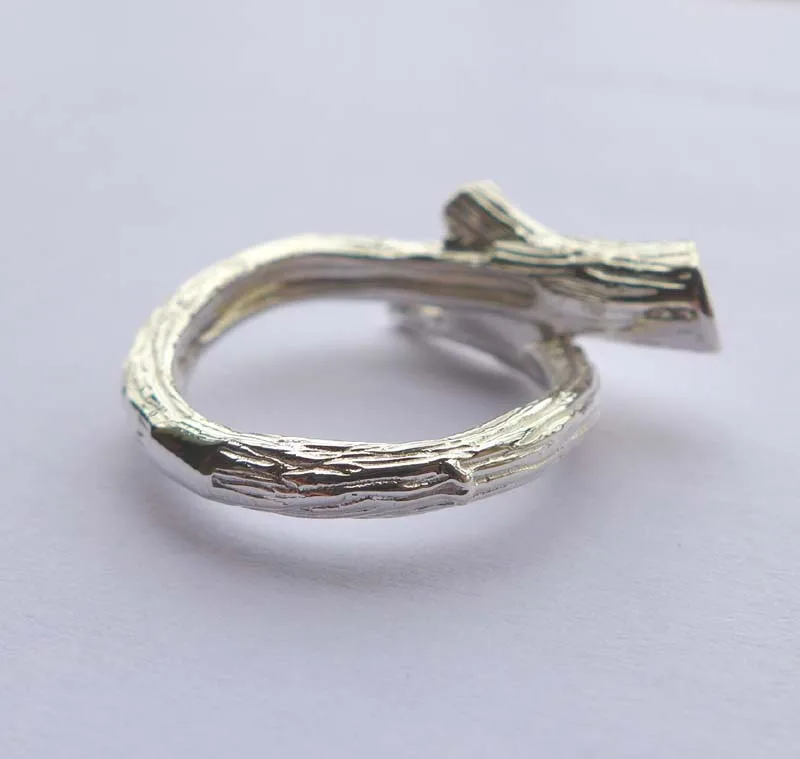 

Tree Ring in Solid sterling silver All Sizes (6.5 to 16)