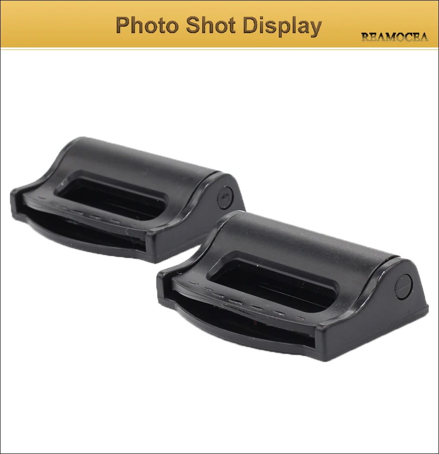 Reamocea 1Pair Universal Car Seat Belts Clips Safety Adjustable Auto Stopper Buckle Clip For Automobiles Car Accessories (11)