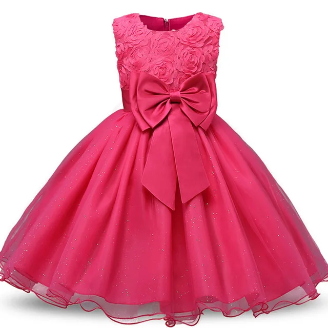 Платье принцессы для девочек на свадьбу, день рождения, вечернее платье для девочек, элегантное платье для маленьких девочек, размер 2, 3, 4, 5, 6, 7, 8 лет - Цвет: as picture