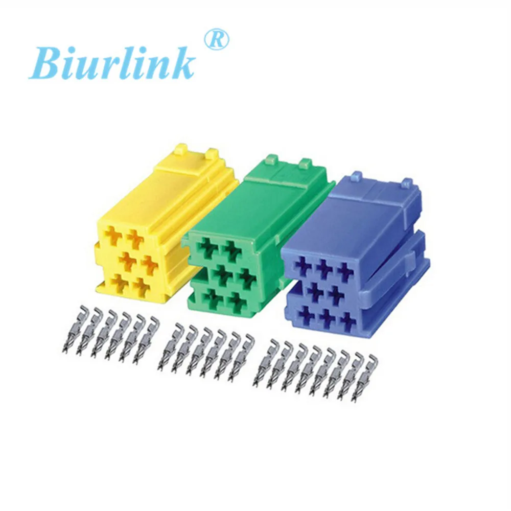 Car Audio Kabel Onderdelen Mini ISO Mannelijke Terminal Block Socket Connector Reparatie Kit Set