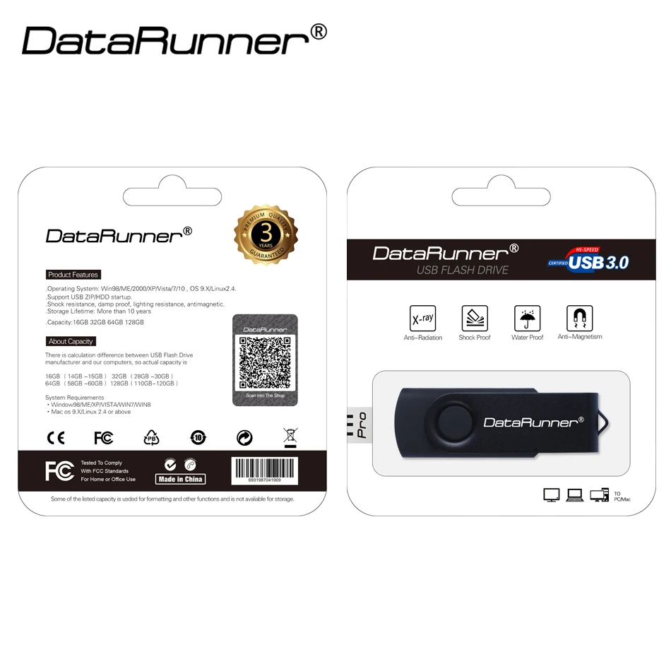 Высокоскоростной Usb флеш-накопитель DataRunner, вращающийся флеш-накопитель, 32 ГБ, 64 ГБ, usb-накопитель 3,0, флеш-накопитель 128 ГБ, карта памяти 256 ГБ, флешка