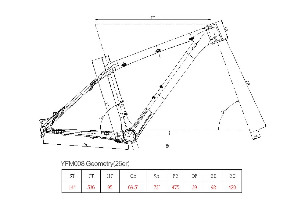 Perfect Airwolf carbon frames 26 14inch BB92 carbon frame 3K weave fit for 31.6mm seatpost carbon mtb frame 26er 14