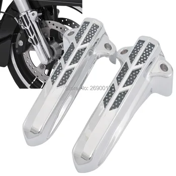 

Chrome Front Fork Lower Leg Covers Slider Without LED Fits For Harley FLHX FLHR
