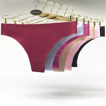 

3pcs Girl's Sexy lingerie Panties 90% Nylon 10% Spandex Bandages Underwear G String Low Waist Thong Teen calcinha Size M