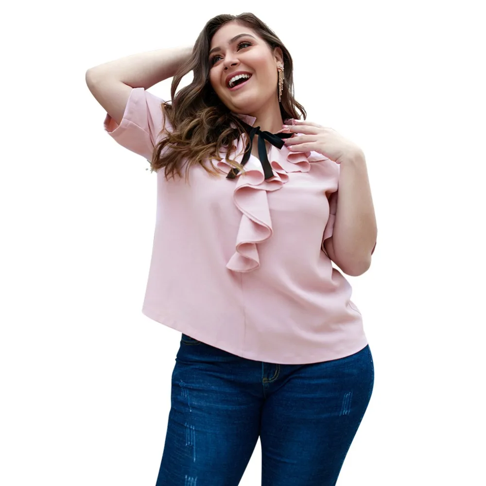 4XL новая мода европейско американский стиль летние женские пуловеры с коротким