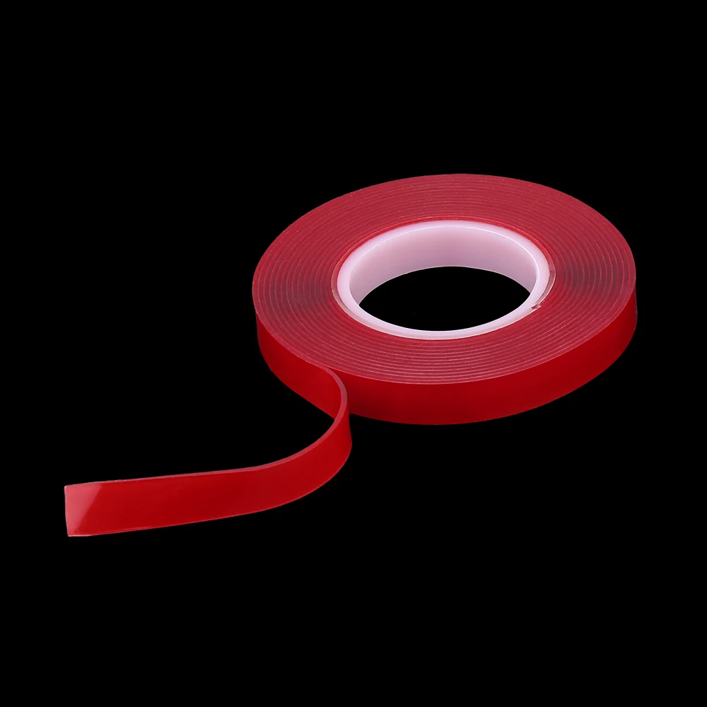 

3m Red Double Sided Adhesive Tape High Strength Acrylic Gel Transparent No Traces Sticker For Car Auto Interior Fixed