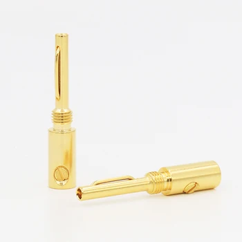 

8pcs VB425G gold plated Banana plug banana adapter Silver Banana Connectors