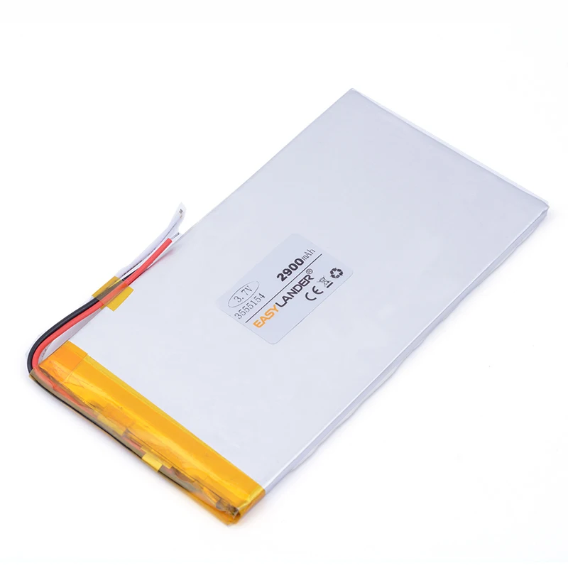 for Newsmy F7 tablet pc MP3 MP4 3555154 0.3mm 55mm 154mm 3.7V 2900mah (polymer lithium ion battery) Li-ion battery
