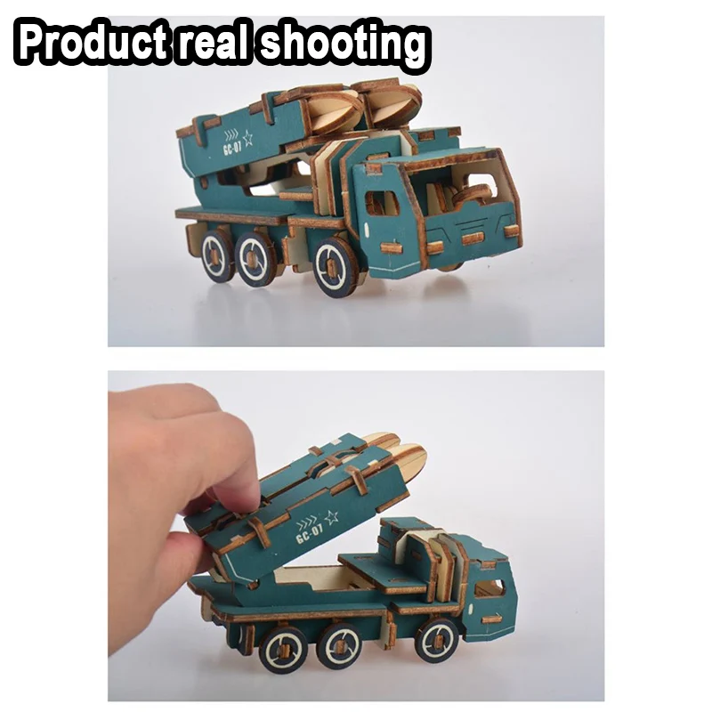 DIY arts and 3D army Handmade Wooden Craft toys Party Arts Puzzles Model Decoration for children kid Toy Birthday Best Gift