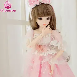 Ucanaan/60 см БЖД SD девушка Куклы 18 суставов мяч BJD куклы с свадебное платье шоссе Искусственные парики Макияж наряд Игрушечные лошадки для