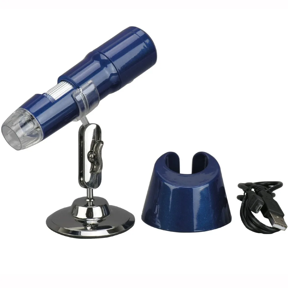 

Gem -AmScope Supplies 200X 2MP Zoom Wireless Digital Microscope Endoscope Support IOS and Android O/S