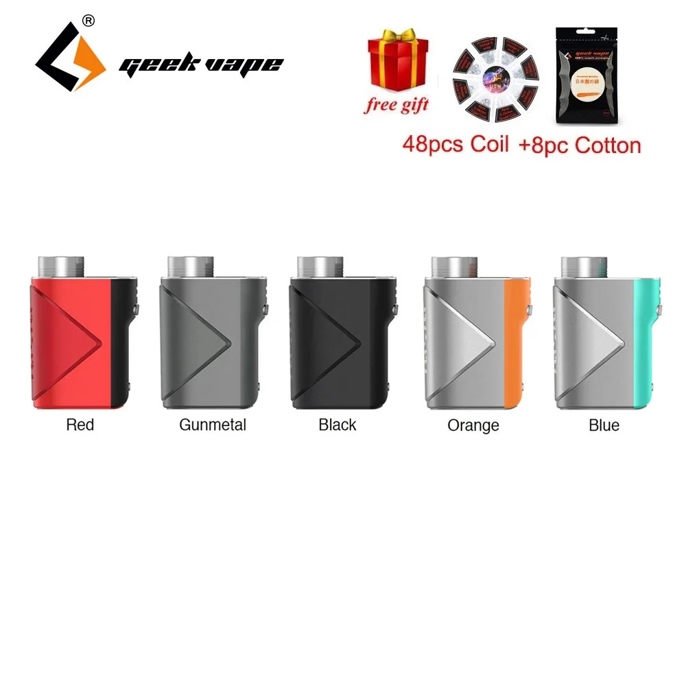 Бесплатный подарок! Оригинальный 80 Вт Geekvape Lucid TC коробка мод с продвинутым как чип и 0,69 дюймов OLED экран электронные сигареты Vape мод без