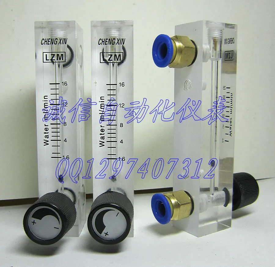 Adjustable panel type small flow meter water LZM 6T liquid flow meter 1.6 16ML/min ml / minin