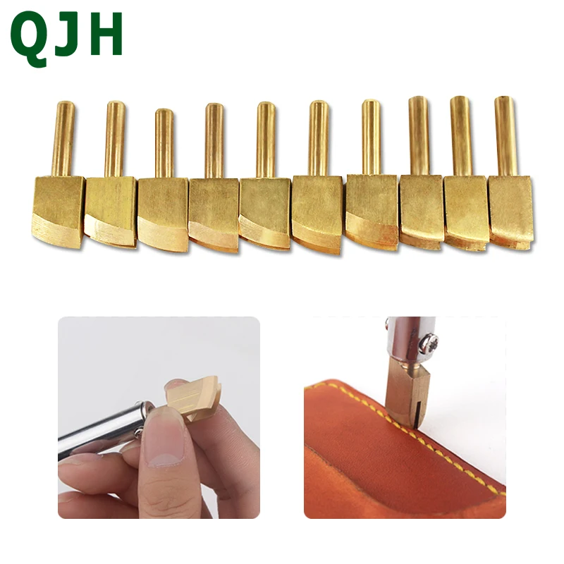 

Leather tools Pure Brass Solder Soldering Iron Tip To Burn The Edge Decorate Handmade Leather Trimming Tools