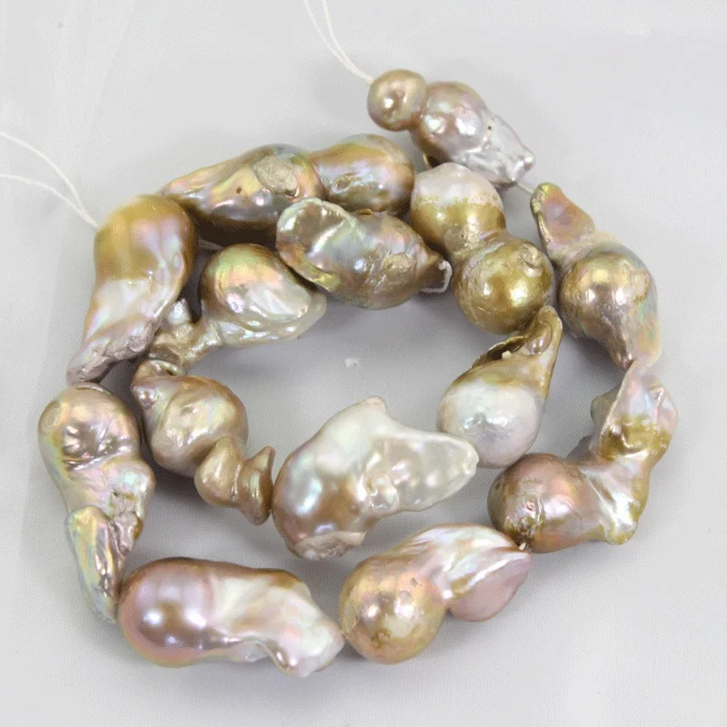 Бусины из натурального жемчуга 15 25 мм 1 нить PJW158|bead strands|gold pearl beadspearl diy |