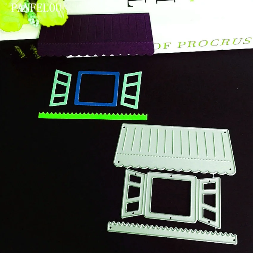 

PANFELOU Metal craft Jigsaw puzzle house paper die cutting dies for Scrapbooking/DIY Christmas wedding Easter cards