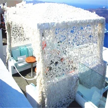 2X3 м/2X4 м/3X5 м/4X5 м 2 слоя Белоснежка камуфляжная сетка для бассейна аквапарк пляж Солнцезащитная сетка украшение для свадебной вечеринки