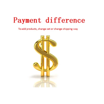 

Payment difference after contact seller for add products, change set or change shipping way.