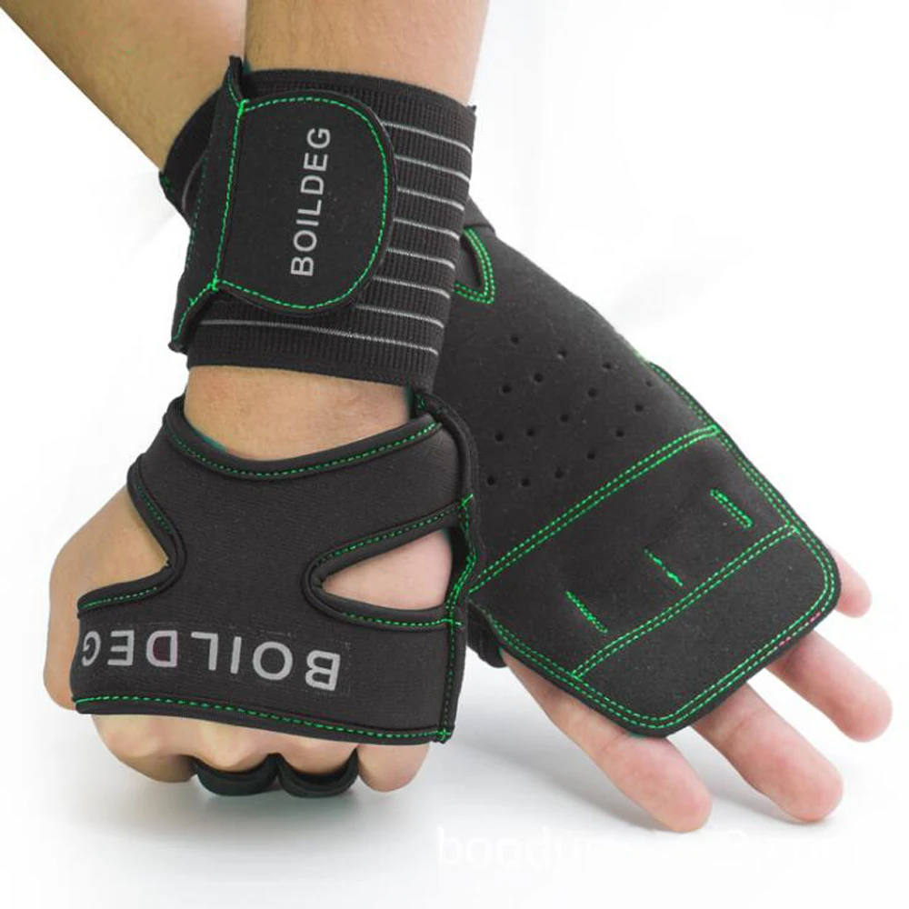 Men Women Half Finger Fitness Weight Lifting Gloves Wrist Support