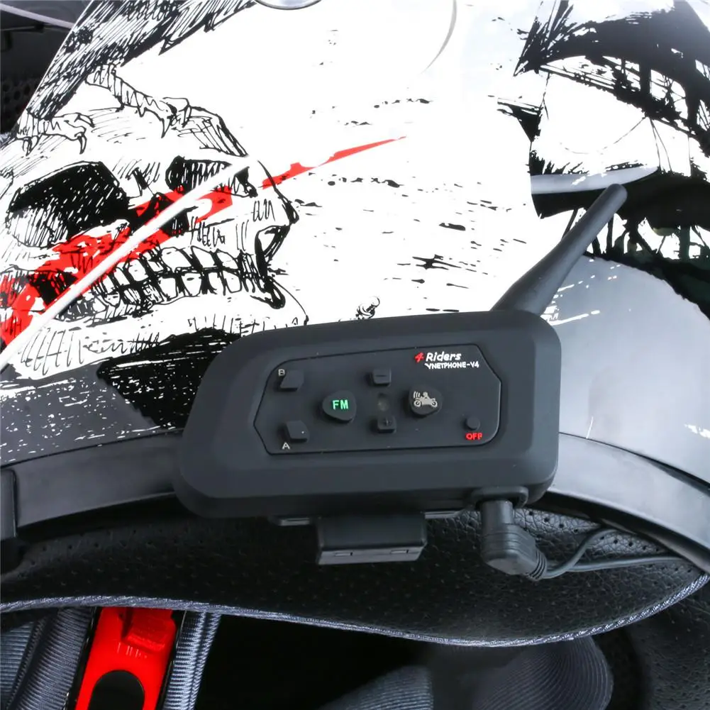 Из 2 предметов V6 металлический зажим Кронштейн подходит для V6 V4 с функцией Интерком на двоих в радиусе до Bluetooth Interphone шлем с наушниками, с внутренней телефонной связью