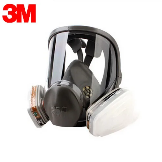 

3M 6900+6006 Respirator Mask Acid Gas/Organic Vapor Cartridge Respiratory Protection 7 Items for 1 Set NIOSH Approved LT097