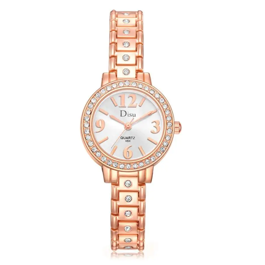 

Rose Gold Rhinestone Bracelet Fashion Watches woman watches 2018 brand luxury Dress Wristwatch LadiesElegant Bracelet Quartz