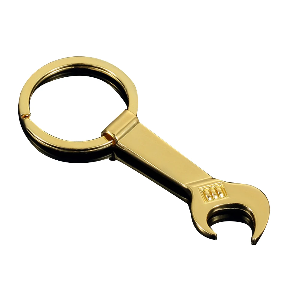 Cool Wrench Beer Bottle Can Opener Hangings Key Ring Keychain Household Tool in Key Rings from