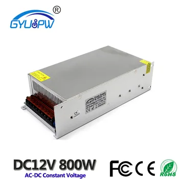 

12V 800W 66.7A Switching power supply AC 110V/220V LED screen Constant voltage power supply LED light Drive power transformer