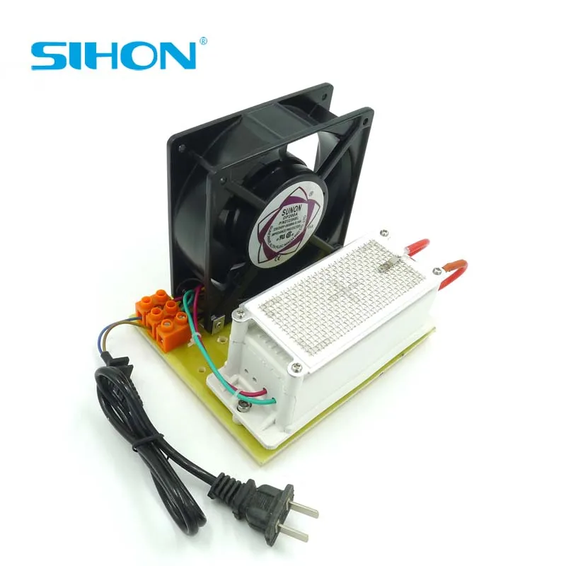 Sihon Новая 5 Гц/ч 110 V/220 V сетка из нержавеющей стали озоновая пластина с цепи с Европейская стандартная вилка провода 1,5 m с вентилятором