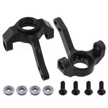 

2Pcs Aluminum Knuckle (L/R) Black/Sliver for 1/10 Axial SCX10 RC Rock Crawler Truck Hop Up Parts AX30496