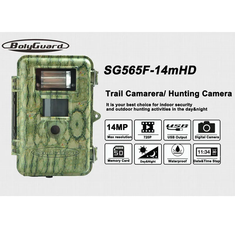

Bolyguard 14MP 100ft photo trap wildlife Hunting Camera 940nm low glow IR Llight colourful Night Vision thermal imager