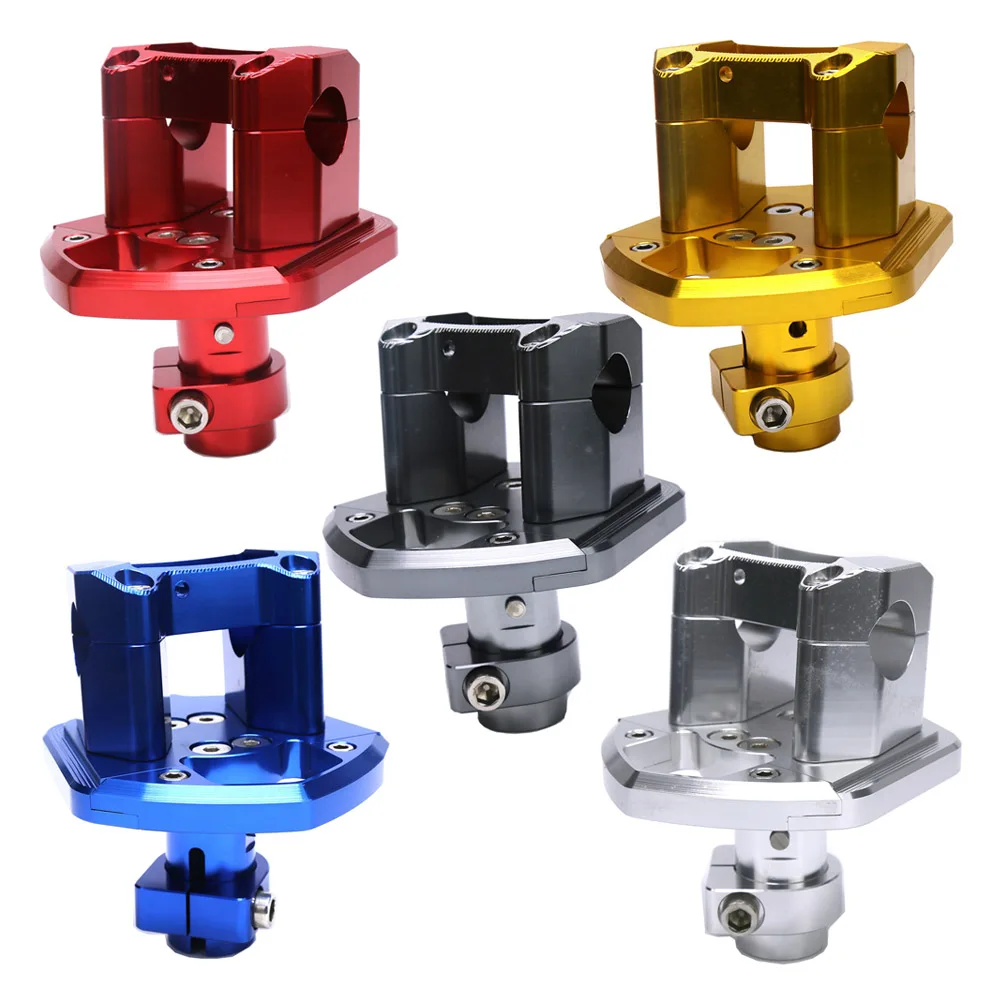 

Motorcycle Accessories CNC Aluminum Alloy Handle Bar Handlebar Clamp Riser Seat with Voltmeter Holder For Yamaha Smax155