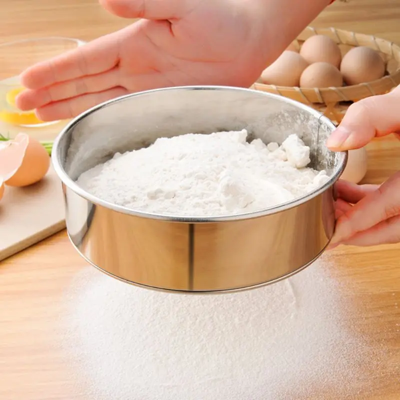 

Stainless Steel Fine Mesh Oil Strainer Flour Colander Sifter Sieve Cake Baking Cooking Kitchen Tool